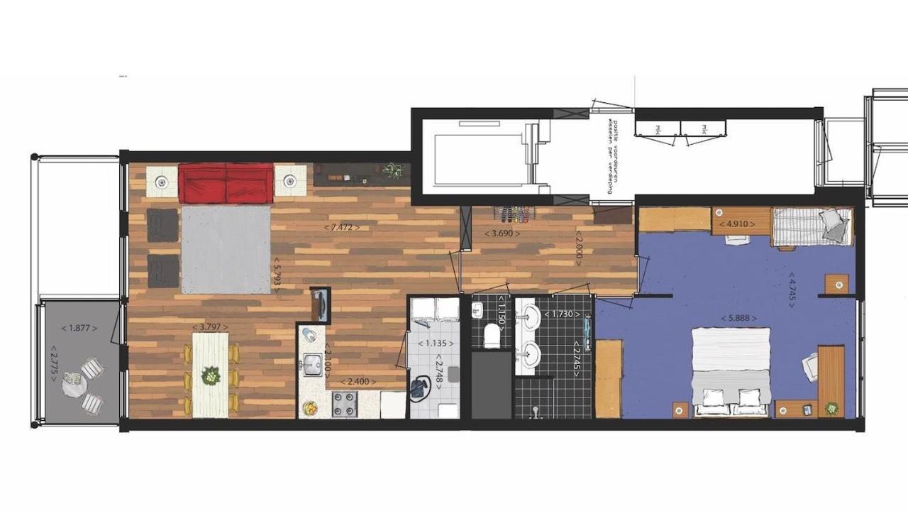 וליסינגן Strandappartementen De Gulden Stroom מראה חיצוני תמונה